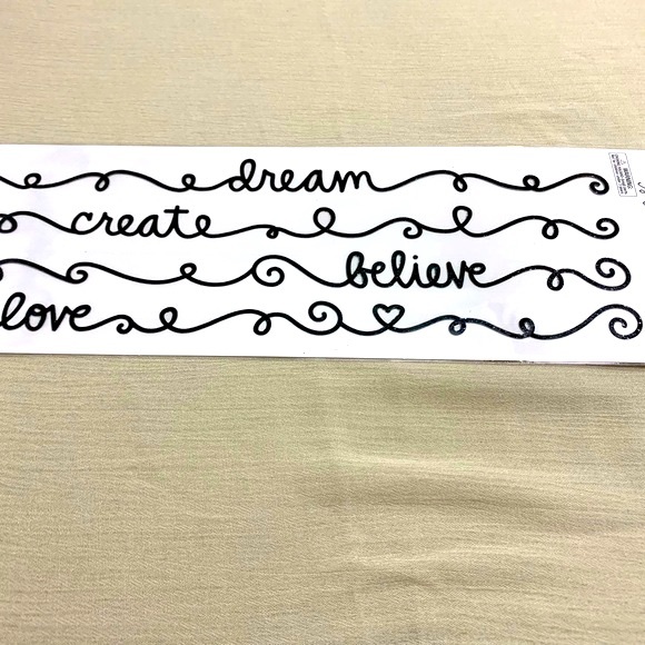 18 pc Inspirational Phrase Dream, Create, Believe, Love & Dream Big Stickers. - Picture 3 of 4